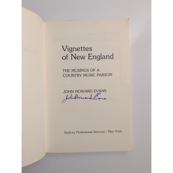 Vignettes of New England – John Howard Evans (1982) 1st Ed. SIGNED - Picture 3 of 5